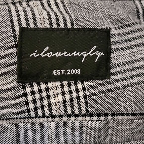 I Love Ugly Kobe Pant in Black/White Check - Picture 6 of 9